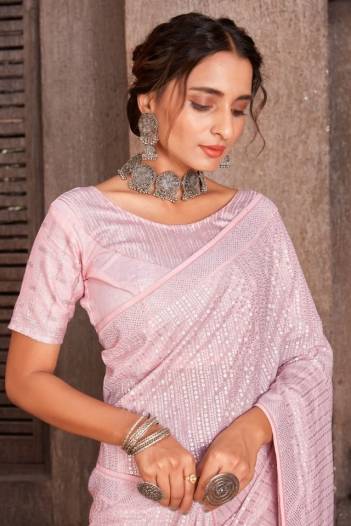 MEHEK 475 COLOUR'S 475A TO 475D SEQUINCE EMBROIDERED ORGANZA SAREE